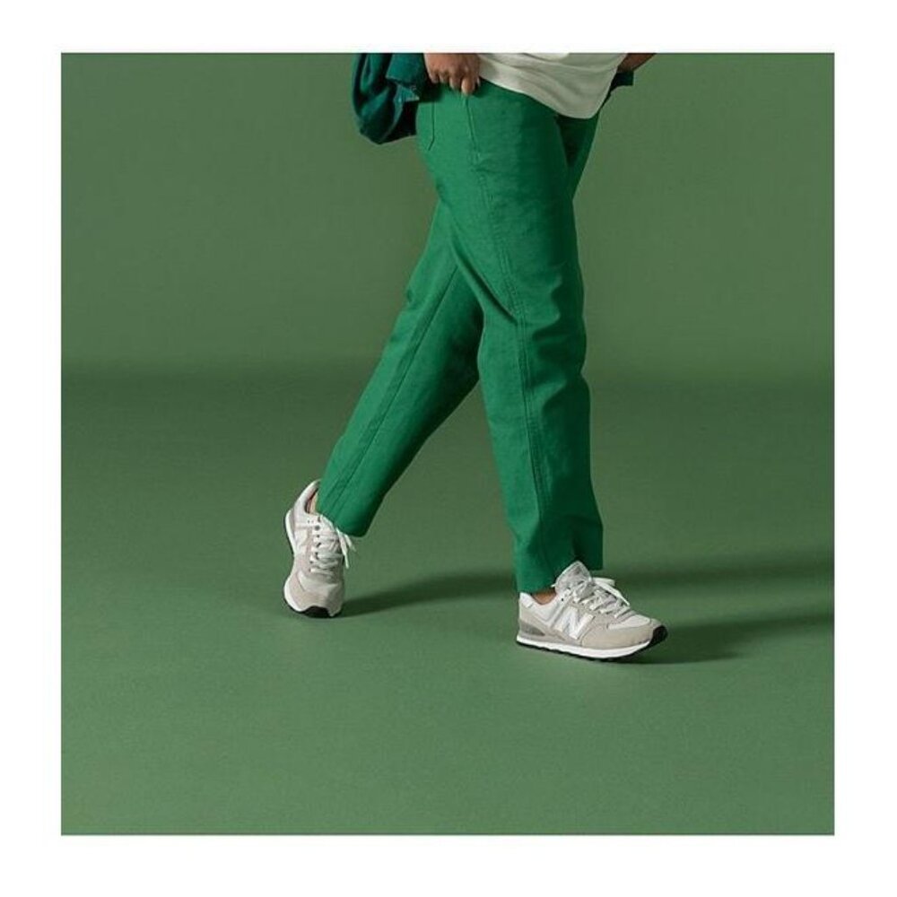 Women's 574 v3 Evergreen Suede Retro Lifestyle Sneakers Color Nimbus Cloud ReV - Picture 7 of 8